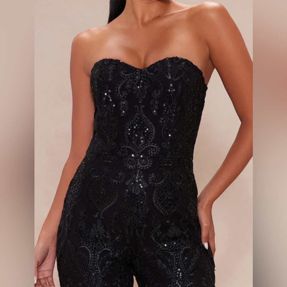 Elegant Black Lace Jumpsuit